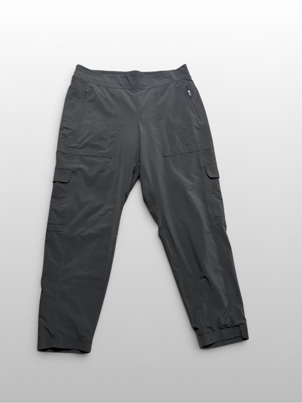 Athleta Chelsea Cargo Lined Pant Black Petite Utility Travel 12P